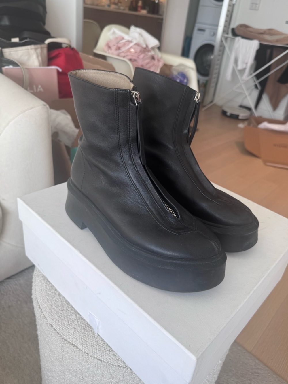 The row zip boots 38